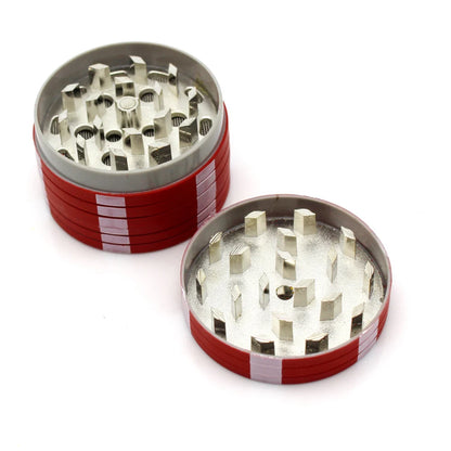 Herb Cutter Grinder Metal Plastic Cigarette Accessories Gadget Smoke Pipe Accessories Poker Chip Style 3-layer Spice Cutter Tool