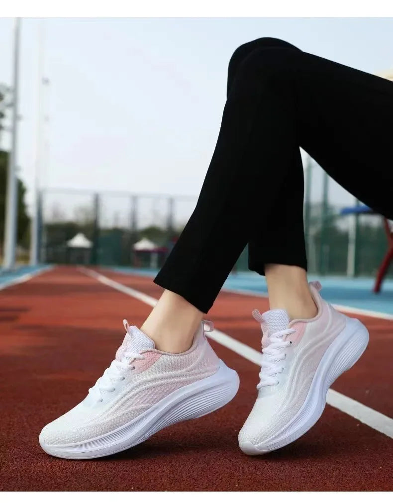 Zapatillas deportivas informales para correr, de verano, antideslizantes, para senderismo, de malla, transpirables, para mujer, tendencia 2024, para parejas