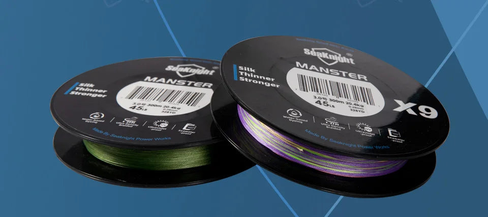 SeaKnight Brand X9 Series Fishing Line 500/300/150M, Seawater-proof UV-proof Si+ Coating, 9 Weaves Smooth Multifilament PE Line