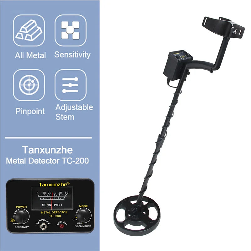 TC-200 Upgrade Metal Detector Underground Draad Ijzer Metalen Goud Detector Verstelbare Tracker Voor Schat Zoeken Nieuwe detect