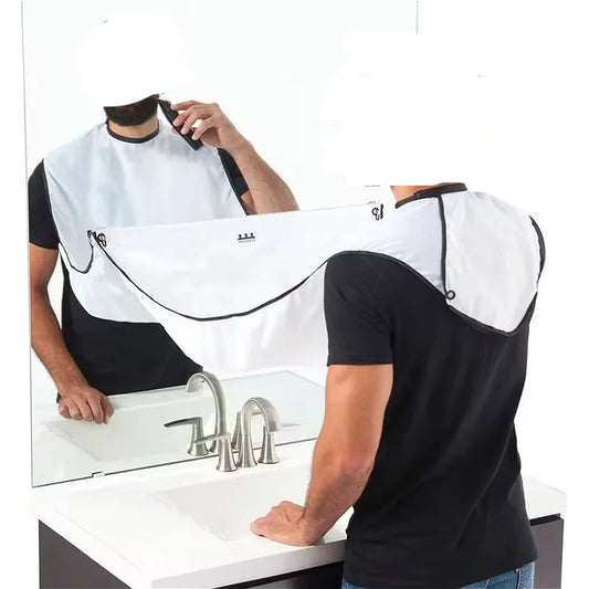 Male Shaving Apron Beard Catcher Cape Care Bib Face Shaved Hair Adult Bibs Shaver Cleaning Hairdresser for Man Clean Apron Gift