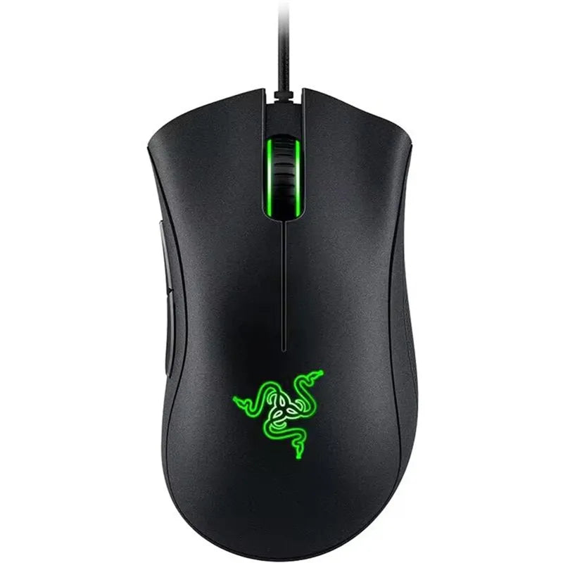 Ratón para juegos con cable Razer DeathAdder Essential / Ratones con cable 6400 DPI 5 botones independientes para computadora portátil Gamer