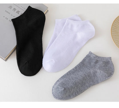 8 pares de calcetines náuticos para mujer y hombre, de corte bajo, invisibles, antideslizantes, de silicona, para verano, calcetines invisibles hasta el tobillo, de color sólido, informales, transpirables