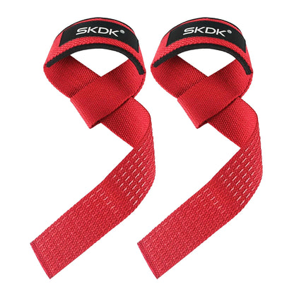 Weightlifting Straps Anti-Slip Silicone Lifting Wrist Straps Strength Training Deadlifts Crossfit Hand Grips Wrist Support