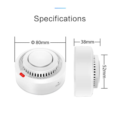 Alarma de humo WiFi Tuya Detector de humo de protección contra incendios Casa de humo Alarma contra incendios combinada Sistema de seguridad para el hogar Bomberos