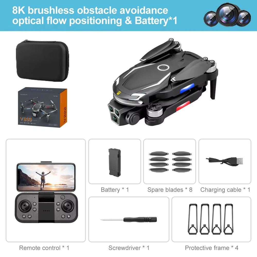 Xiaomi V88 Drone 8K High-Definition Dual Camera Anti-Shake Drone 4K Camera Intelligent Obstacle Avoidance Professional 15000M