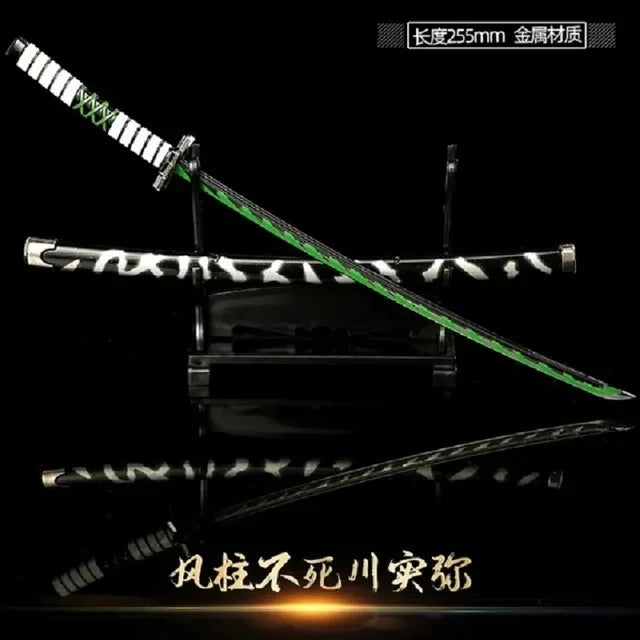 Espada Demon Slayer Espadas Katana Reales Espadas Demon Slayer Cosplay Accesorios de Metal Arma Anime Batalla Lista Sin Vanguardia Decoración de Dormitorio