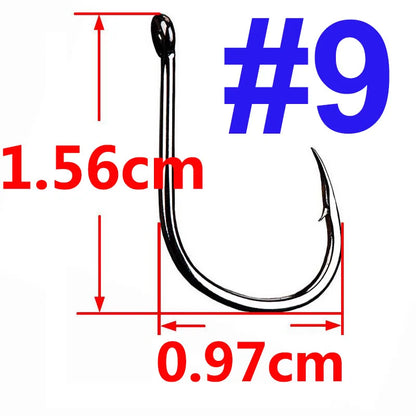 100/50/25 pcs Iseama Carp Fishing Hook Offset Circle Hook Single Fly Fishing Jig Hook Barbed sea Fishhook Tackle Accessories