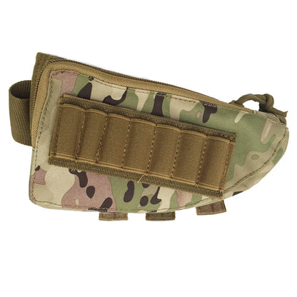 Tactical Muti-functional Hunting Zipper Rifle Buttstock Pack Bag Cheek Pad Rest Shell Mag Ammo Pouch Pocket Magazine Bandolier