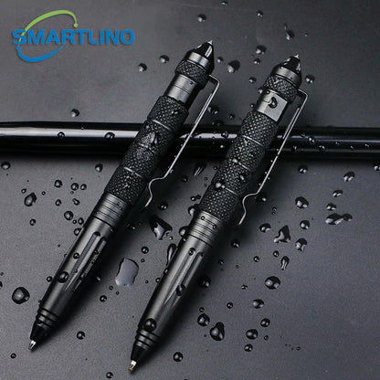 High Quality Metal Self Defense Tactical Pen School Student Office Ballpoint Pens Emergency Glass Breaker Survival Supplies