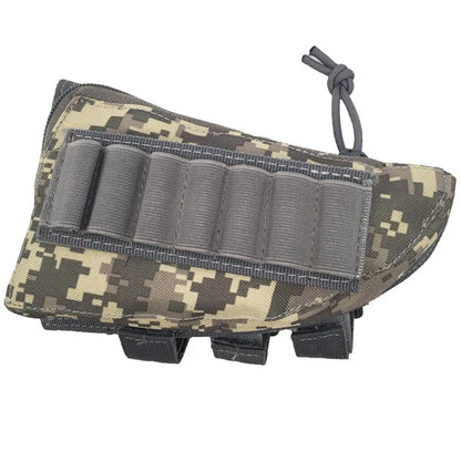 Tactical Muti-functional Hunting Zipper Rifle Buttstock Pack Bag Cheek Pad Rest Shell Mag Ammo Pouch Pocket Magazine Bandolier