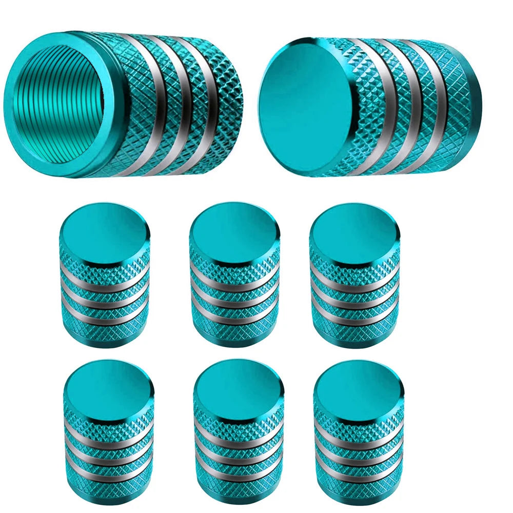 8Pc Tire Valve Caps Tyre Rim Stem Cover Dust Proof Auto Wheel Cap Aluminum Alloy Nipple Caps for Cars and Motorcycles Bikes