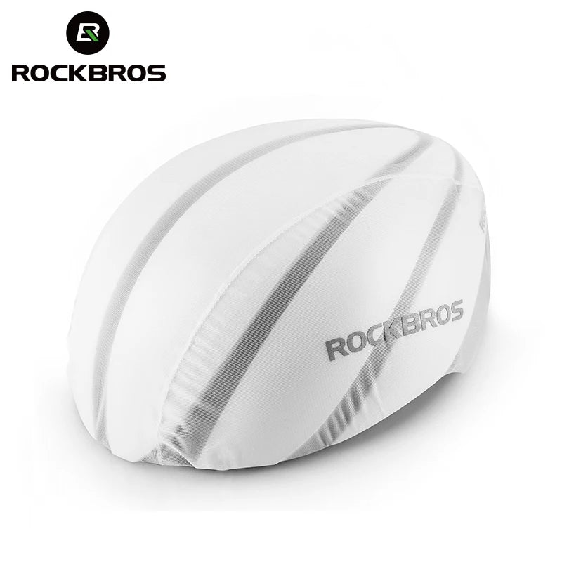 ROCKBROS - Fundas para casco de bicicleta de ciclismo, resistentes al viento, impermeables y a prueba de polvo, funda protectora para casco de bicicleta de montaña o carretera