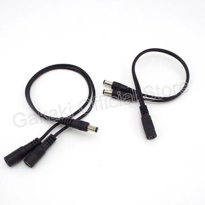 Female to Male Way Connector DC Plug Power Splitter Cable for CCTV LED Strip Light Power Supply Adapter 5.5mm*2.1mm