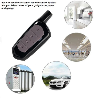 Garage Remote Control Duplicator 433mhz Gate Door Commands Opener 433 92mhz Electric Rolling Code Clone Access Portal Fixed Code