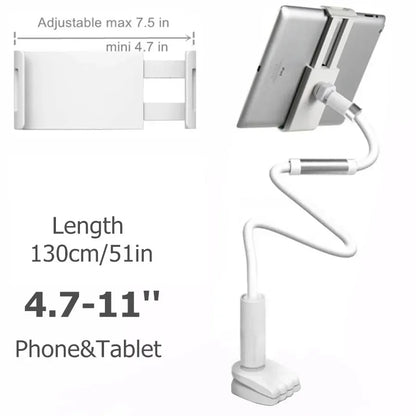 Flexible Long Arm Tablet Stand Holder for Bed Desk 5-11’’ Phone Tablet Support for Xiaomi Huawei Samsung Teclast IPad Tab Stand