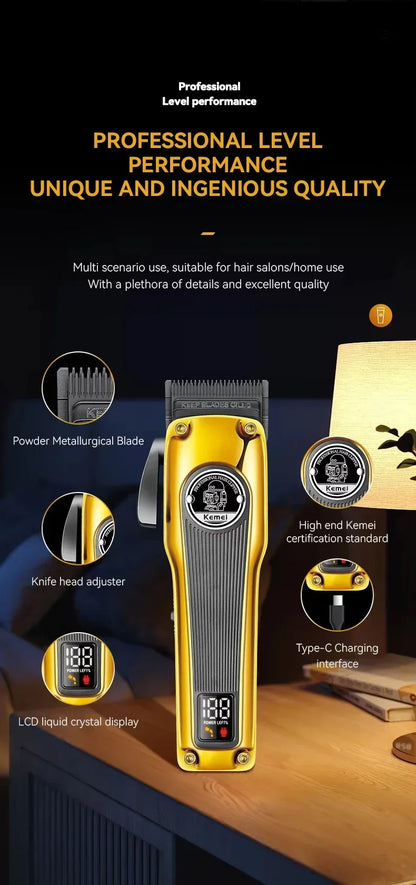 Kemei Hair Clipper or Blade KM-1825 KM-1855 KM-TX3 Professional Cordless Beard Trimmer Men Electric Shaver Hair Trimmer Set