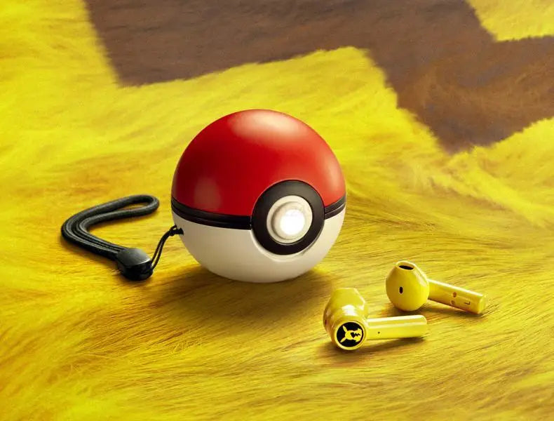 Pokemon Pikachu Earphones Wireless Bluetooth 5.0 Razer Sport Noise Reduction Headphones Touch Control Microphone Universal Gifts