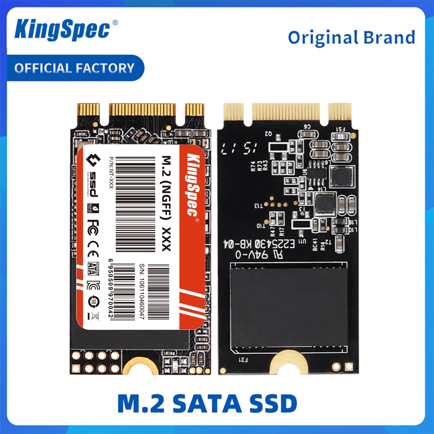 KingSpec M.2 SATA SSD SATA3 128GB 256gb 512 gb HDD 2242mm NGFF M2 SATA 1tb 2tb 120gb 240gb Hard Drive for Laptop Destop Thinkpad