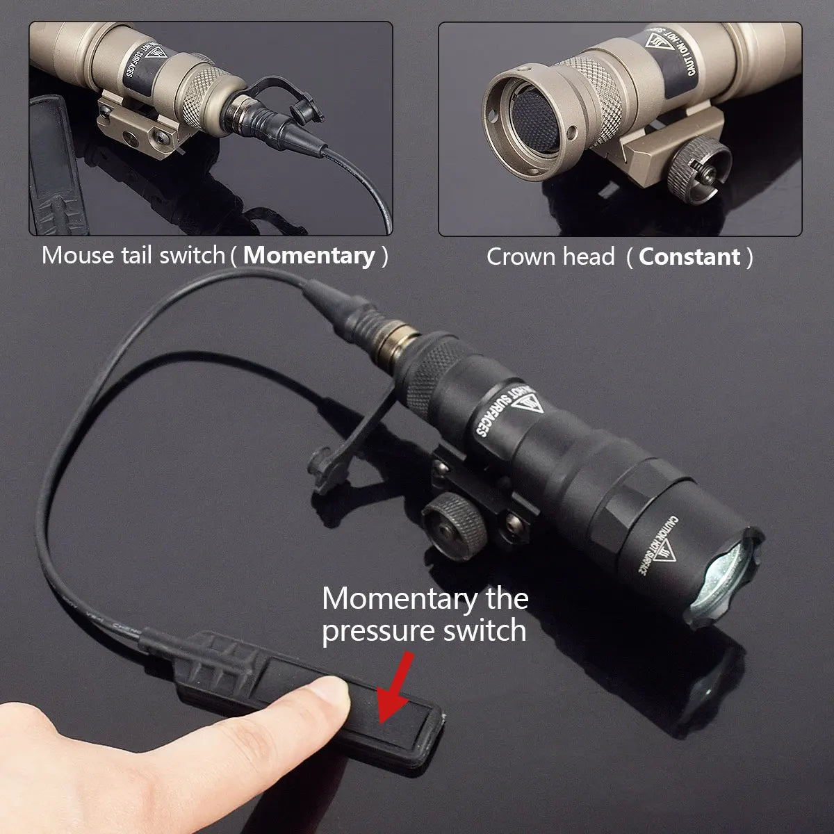 Tactical Surefire M300 M300A MINI Scout Light Rifle Hunting LED Flashlight Airsoft Weapon Gun Light Lanterna Torch AR15 HK416