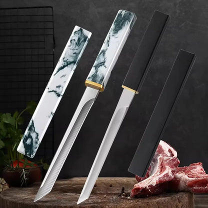 Cuchillo multiusos para cortar carne, frutas, pescado, cuchillo de carnicero, cuchillo de carnicero para cortar carne, verduras, cuchillo de cocina forjado a mano, herramienta para deshuesar