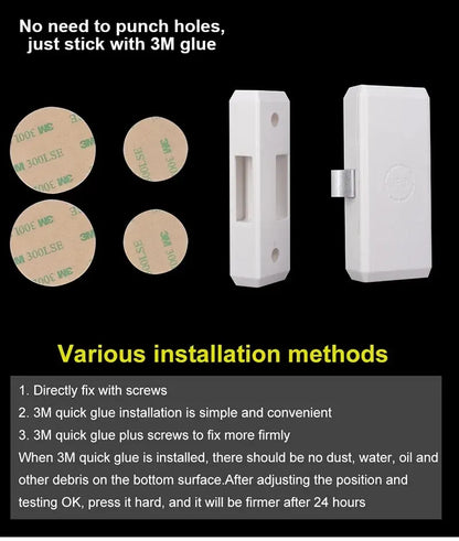 Smart Drawer Lock Tuya APP/EM Card Unlock No Hole File Cabinet Furniture Electronic Keyless Invisible NFC Sensor Locks Switch