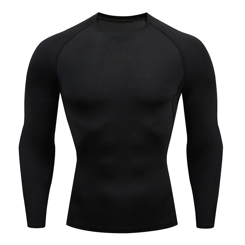 Camiseta deportiva de alta calidad para hombre, para fitness, MMA, gimnasio, trote, compresión, transpirable, antierupciones, integral, Dry Fit