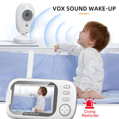 Baby Monitor With Camera 3.5 inch LCD Electronic Babysitter 2 Way Audio Night Vision Video Baby Nanny Radio Better than VB603