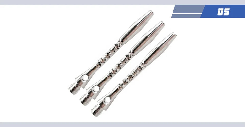 Yernea High-quality 6Pcs/Lot Darts Shaft Aluminium Alloy Material 45mm Shafts Silvery White and Black Two Colour