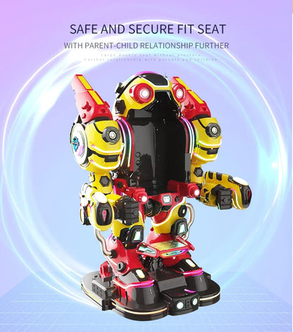 Future Warrior Robot Square Park stalls children's parent-child electric bike amusement equipment