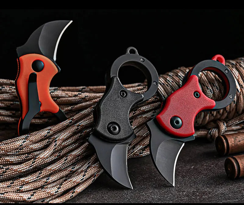 Outdoor Pocket Knife Portable EDC Key Knife Fox Knife Paw Knife Case Opener Knife Necklace Carry-on Portable Mini Pocket Knife