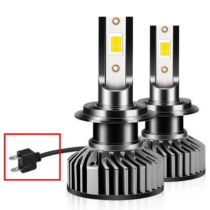 HLXG Mini Canbus lámpara H4 H7 LED faro de coche 100000LM 6000K 8000K lámpara H1 9005 HB3 9006 HB4 H8 H9 H11 faros antiniebla bombillas para coche