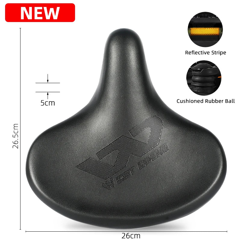 WEST BIKING Ergonomic Bicycle Saddle Long Distance Cycling Widen Thicken Cushion MTB Touring Bike Saddle Comfortable E-Bike Seat