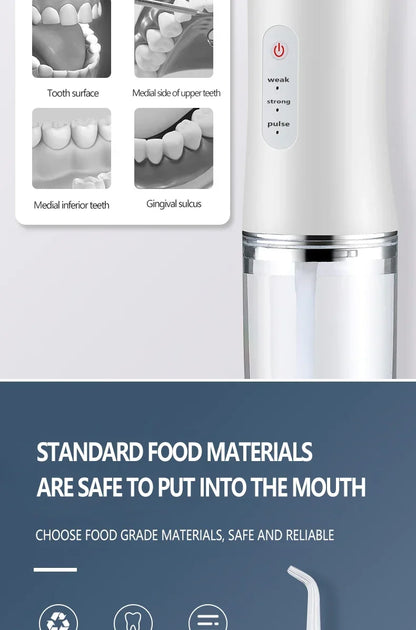 Xiaomi MIJIA Smart Electric Oral Irrigator Water Flosser USB Charging 4 Jets 3 Modes Water Jet Irrigator Dental Teeth Cleaner