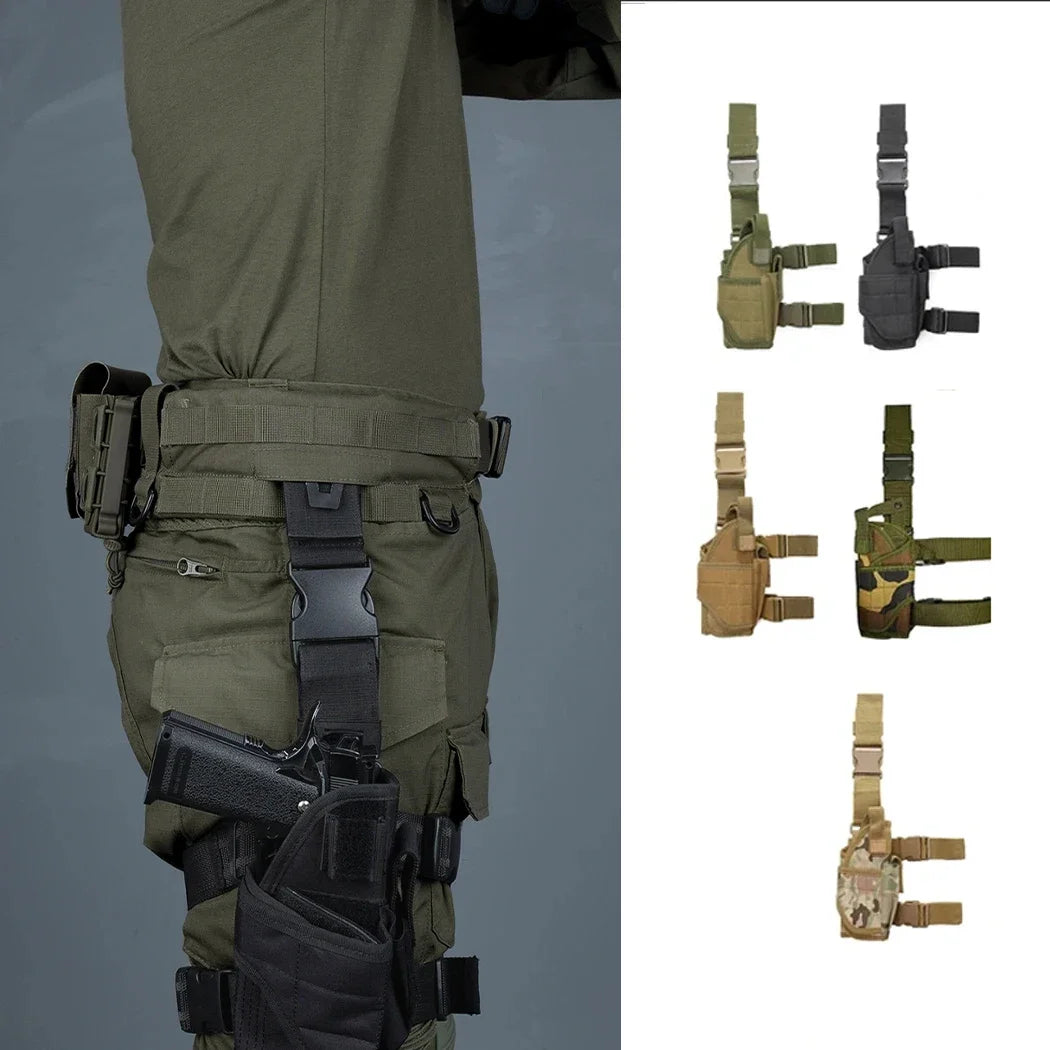 Universal Left Right Hand Gun Holster Tactical Tornado Drop Leg Thigh Holsters Hunting Military Airsoft Glock Handgun Holder Bag