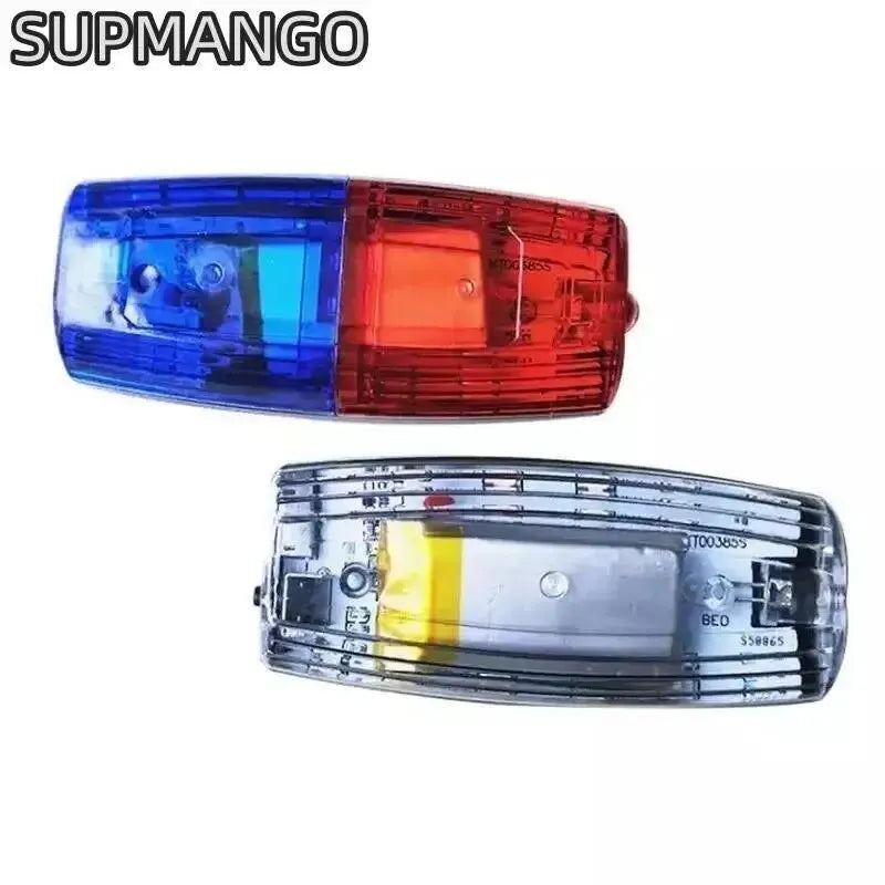 Red Blue LED Shoulder Warning Light Police Shoulder Clip Light Sanitation Worker Safety Patrol Alarm Flash Signal Strobe Lamp