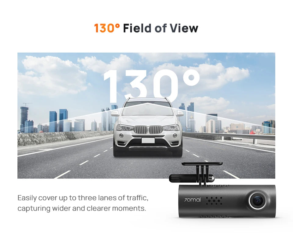 70mai Smart Dash Cam 3 M200 Voice Control 1080P 130FOV Wifi 70mai Car DVR Car Recorder Auto Recorder Wifi Parking Monitori