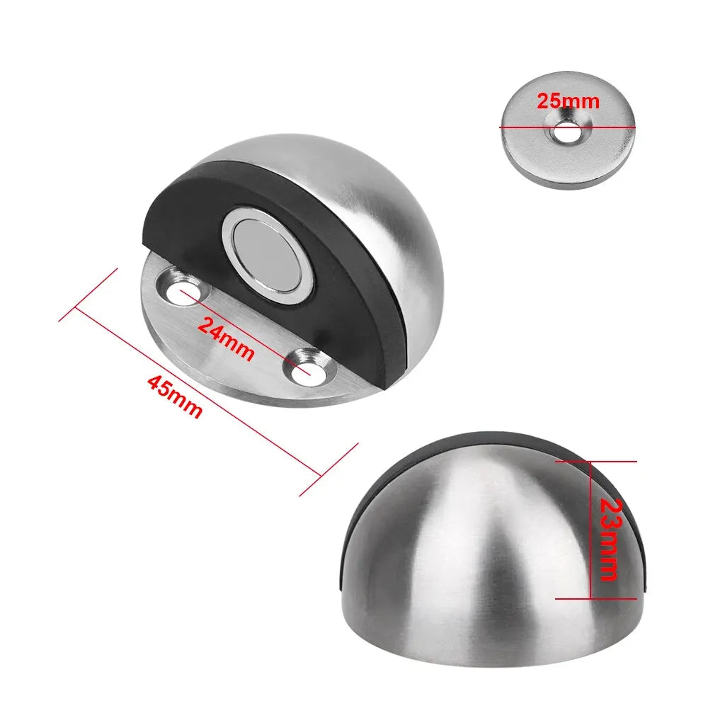 Magnet Door Stops Stainless Steel Door Stopper Doors Holder Home Improvement Hidden Doorstop Furniture Hardware