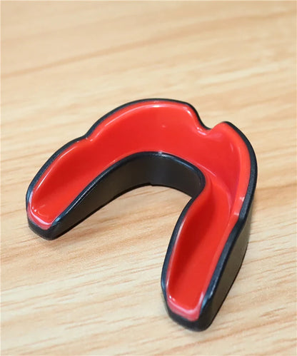 Kids Boxing Gum Shield with Storage Case Mouth Guard EVA Mouth Protector Double Colored for Boxing MMA Kickboxing Muay Thai