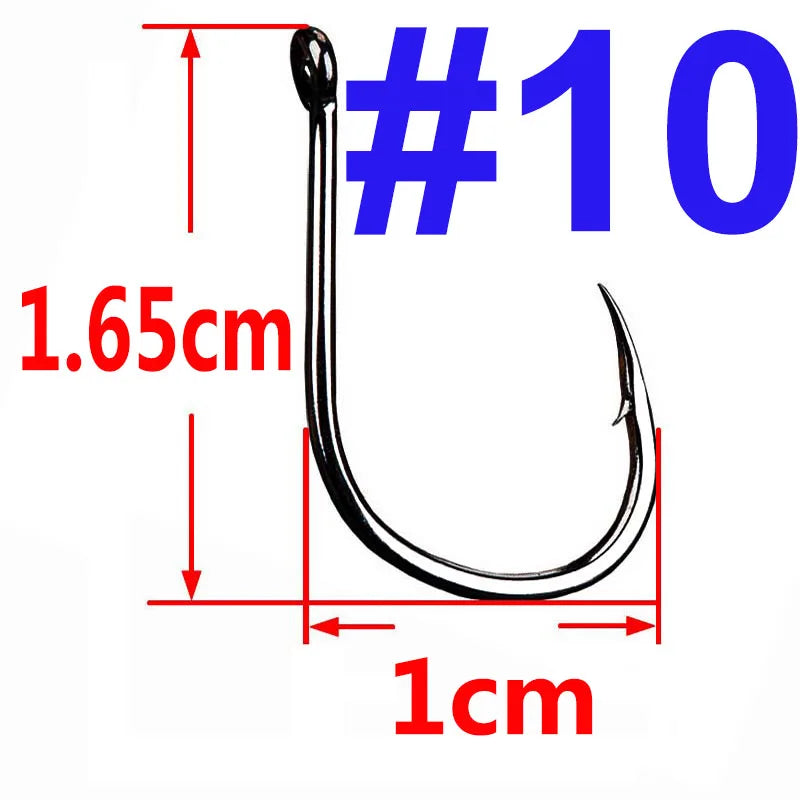 100/50/25 pcs Iseama Carp Fishing Hook Offset Circle Hook Single Fly Fishing Jig Hook Barbed sea Fishhook Tackle Accessories