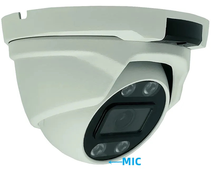 4K 8/5/4/3MP Double Light Built-In MIC IP Metal Ceiling Dome Camera Face Detect Low illumination ONVIF ICsee XMEYE NightVision