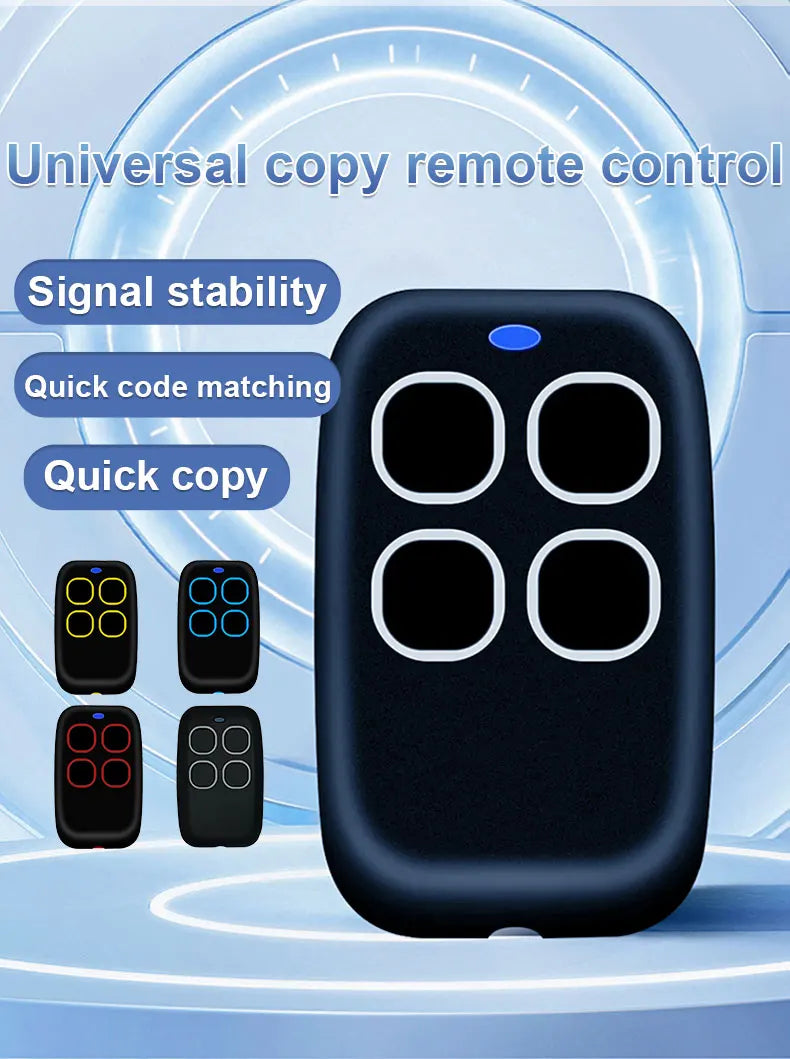 Garage Door Remote Control Duplicator 286MHz-868MHz Multi-Frequency Code Grabber Clone Gate Key Fob Command Hand Transmitter