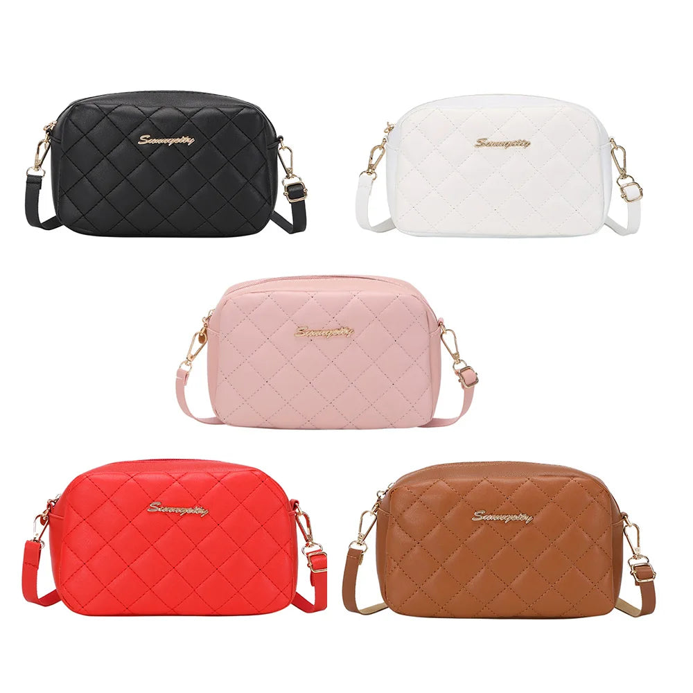 Bolso bandolera pequeño con borlas para mujer, tendencia 2024, bolso de hombro con bordado de Lingge para mujer, bolso cruzado con cadena de moda para mujer