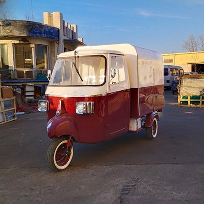 Carrito de comida móvil Quiosco de perritos calientes Carritos de comida rápida Moto eléctrica Carritos de café y hamburguesas verdes Camión de comida eléctrico