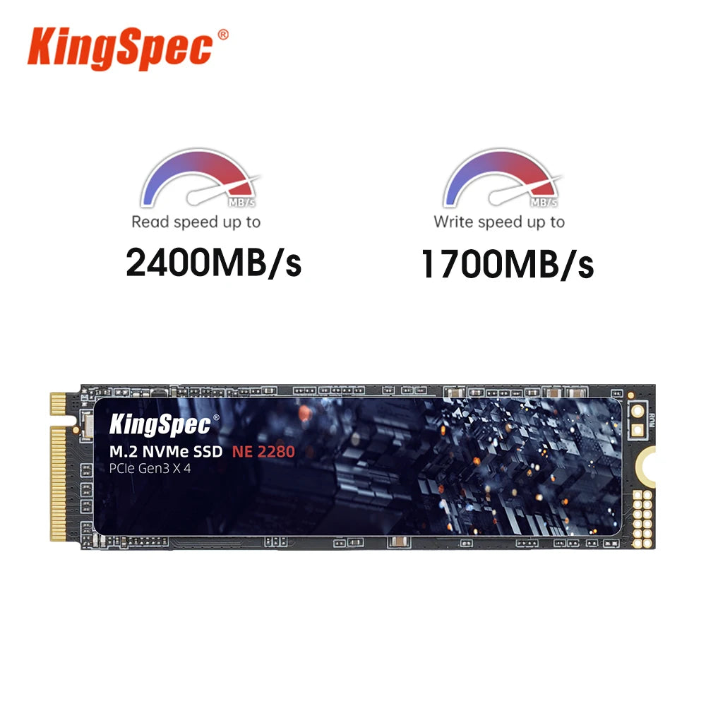 KingSpec M2 SSD NVMe 256GB 512GB 1TB 128GB M.2 NMVe 2280 PCIe 3.0 Hard Disk Internal Solid State Drive for Laptop Desktop