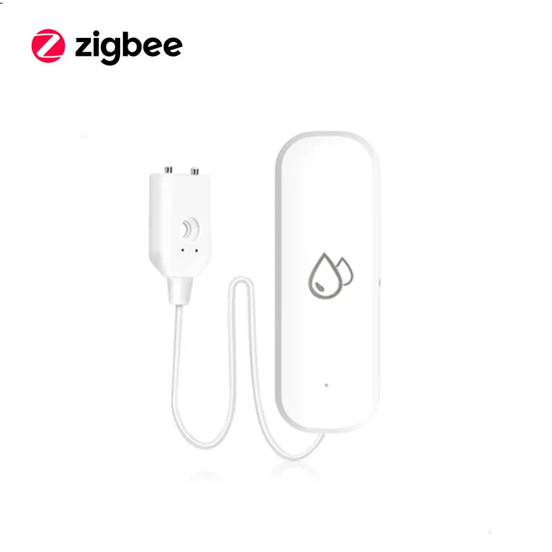 Sensor de agua Tuya WiFi/ZigBee, alarma de fugas, detector de fugas por inundación, aplicación de hogar inteligente, control remoto, protección de seguridad para el hogar inteligente