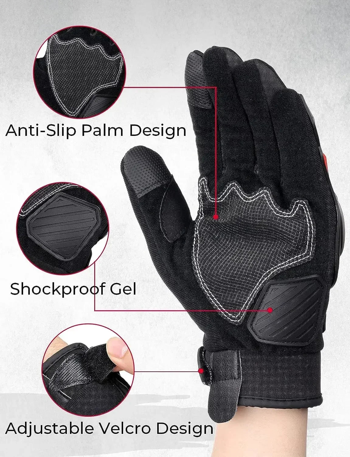 Guantes de verano para motocicleta, guantes de conducción CE 1KP, guantes de nudillos duros con pantalla táctil, guantes tácticos para motocicleta, para motocross, ATV, UTV