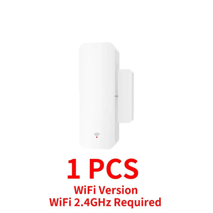 Sensor de puerta WiFi Tuya Contacto de ventana Abrir y cerrar Control remoto de aplicación Tuya Compatible con Alexa Asistente de Google