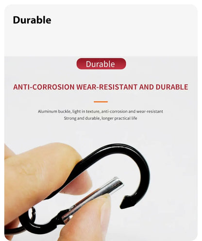 2 piezas de hebilla colgante de pesca, hebilla magnética, hebilla de suspensión rápida, cuerda perdida inalámbrica, metal, fuerte fuerza magnética, montañismo