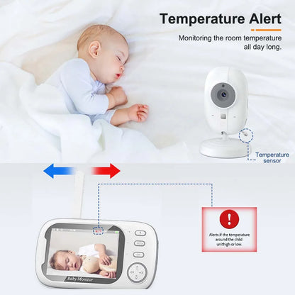 Baby Monitor With Camera 3.5 inch LCD Electronic Babysitter 2 Way Audio Night Vision Video Baby Nanny Radio Better than VB603